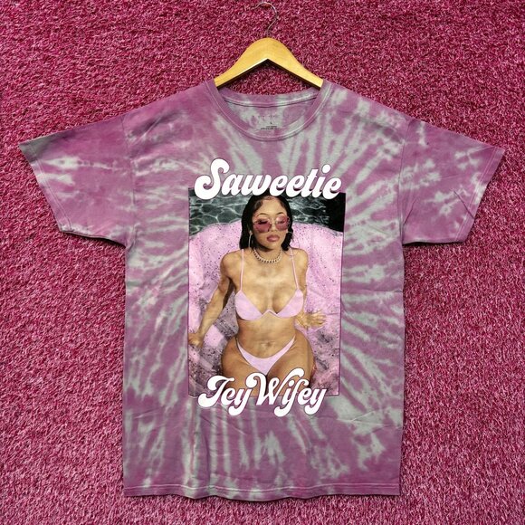 Saweetie Icy Wifey High Maintenance ICY GRL Rap Tie Dye L - Picture 1 of 4